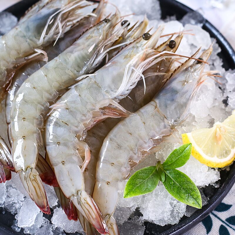 先领券 0点后下单 39元起青岛大虾基围虾对虾750g 