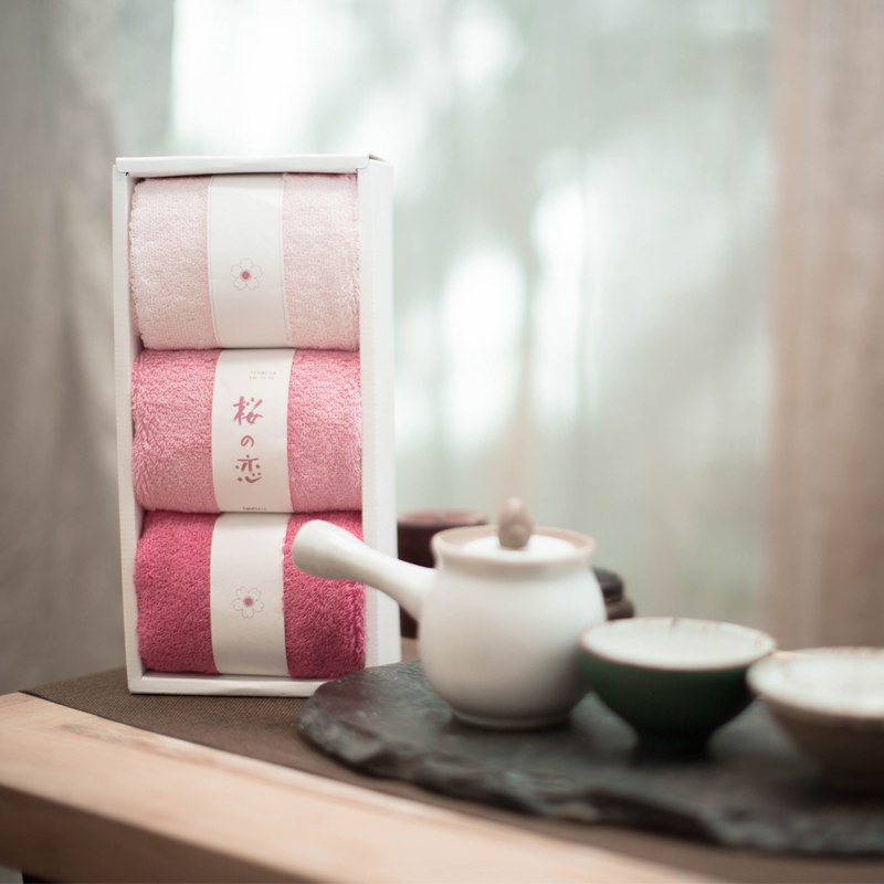 大朴（DAPU）毛巾家纺 A类毛巾 32支新疆阿瓦提纯棉面巾3条装 小毛巾 柔软舒适 浅粉/粉/粉红 73g/条 30*50cm