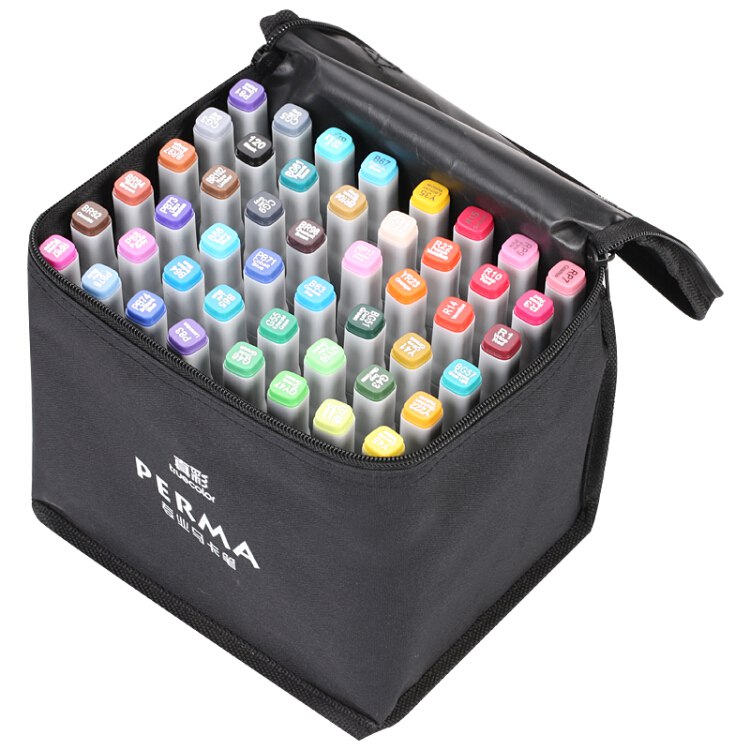 真彩(TRUECOLOR)48色马克笔双头酒精油性马克笔套装