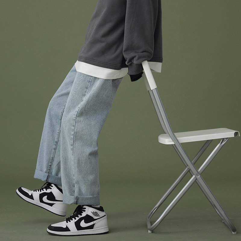 28元拍下 5款可选文艺男女 千万粉丝大店潮流港风垂感宽松休闲牛仔裤(yfEVXsR0iVH)/