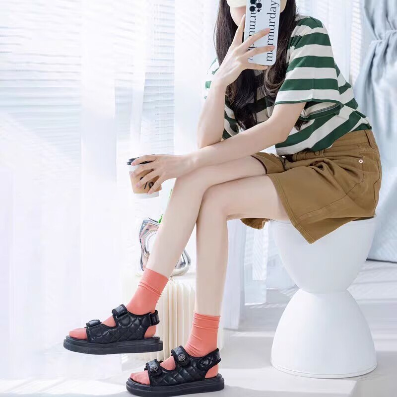 14.9💵【可可西里商店】可可西里天鹅中筒冰冰袜10双)LwCIdo9bf3R)/ CZ11//