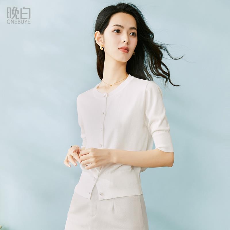 1-晚白 简约纯色休闲针织衫如有领过100商品奍，叠28首单拍2件，取消淘金币，凑满减后11/ CZ2182 /yiyR3eWghFW//