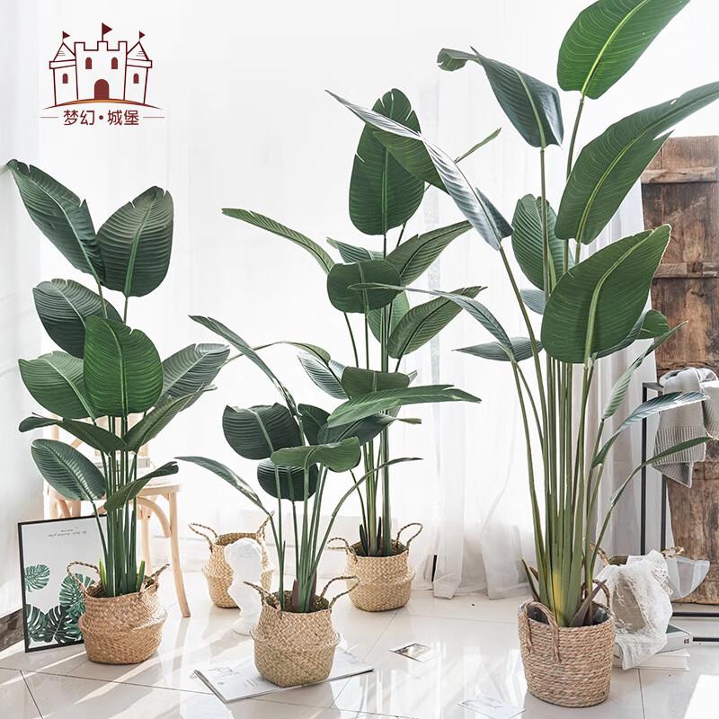 悠梵萌大型仿真绿植旅人蕉1.5m，拍1