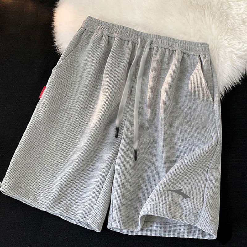 0点开始  19.9元浪漫三叶草旗舰店夏季薄款安踏同款华夫格短裤(Axuy2vUyfCT)/