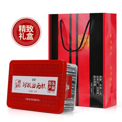 山东阿胶糕纯手工即食补300/500/1000g正品固元膏女士气血礼盒装