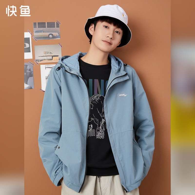 69元【快鱼旗舰店】男装长袖连帽休闲阳光夹克(LkyNXsRbw1i)/