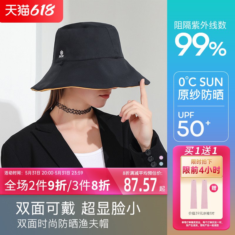 19.9亓 SKXK双面双色防晒帽UPF50(MJvo2lMEVbT)/   先把券领了呢，提前加购防身31号有折扣+满减 凑凑预计能白嫖只有4个小时的时间 自己偷偷加购吧
