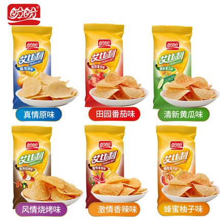 拍3件！盼盼艾比利薯片30g*18包   券后16.8元包邮 