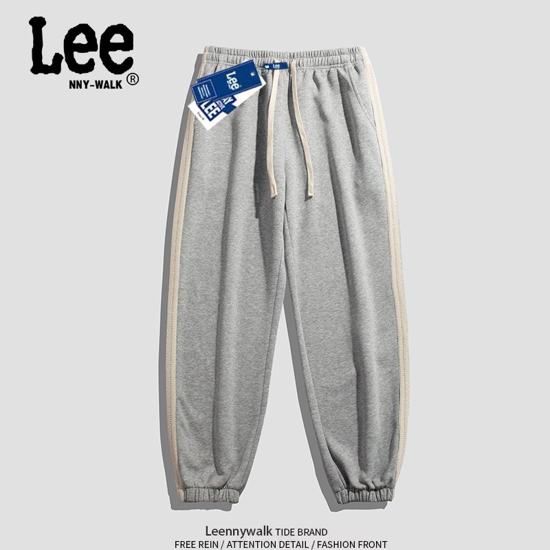 0点开始 领券后 49.9元Lee男女春秋季情侣卫裤运动裤(yVAq2v9VyvU)/现在穿正合适，20+款可选！