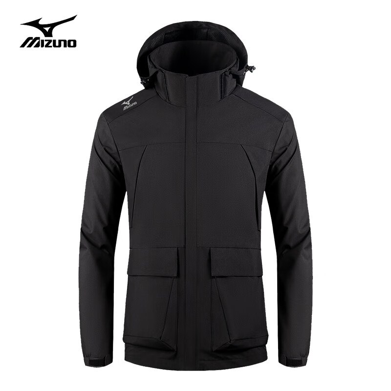 美津浓 户外服装合集169元 情侣款防风防水宽松连帽冲峰衣