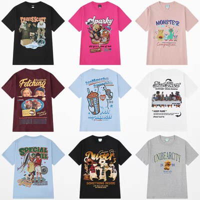 0点开始 19💵 小尼力暗黑系短袖款式多样 是酷酷的风格)FneMdG92KvF)/ CZ11//