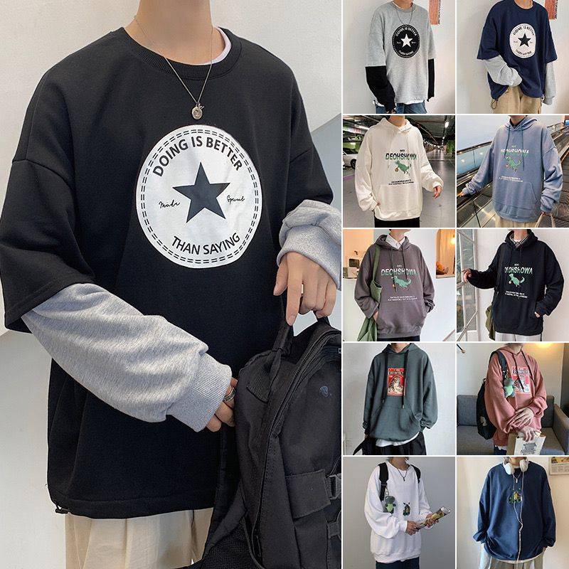 29.9元   文艺男女店韩版潮流宽松圆领卫衣(b2vLcMftiVJ)/