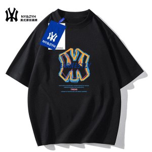 0点开始 拍2件 39.9元NY＆ZYH潮牌情侣短袖共2件)QyeOdnlusSl)/ CZ11//超柔软透气面料 版型正日常百搭