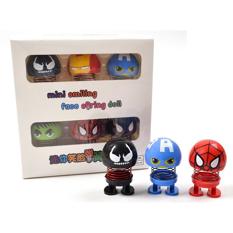 6.9元 车载装饰摇头动漫公仔6个装