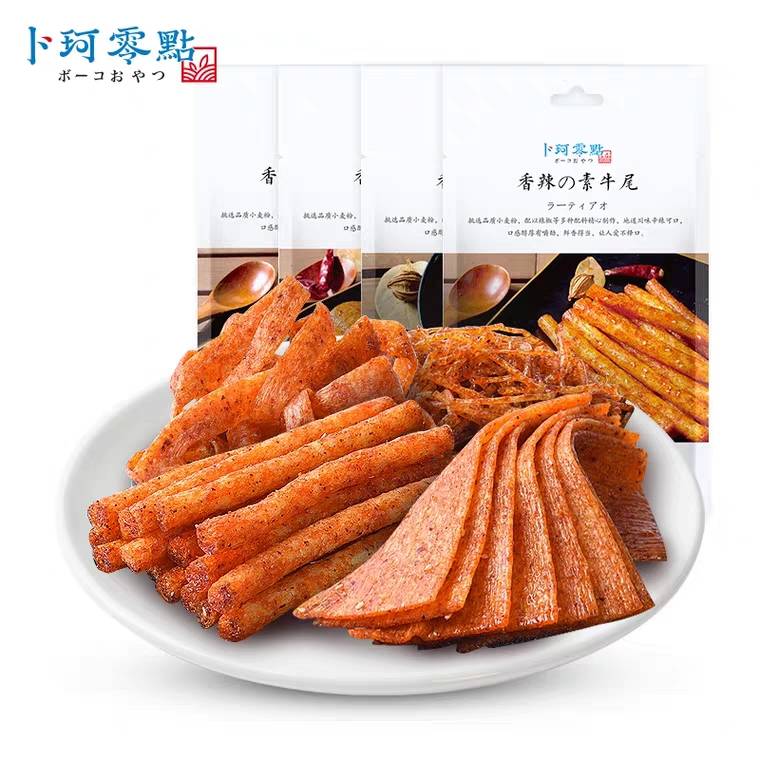 0点开始  拍4份 16.8元卜珂麻辣味小面筋辣条微信公众号：科技花