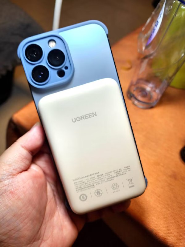 112亓 叠楼上49-7随机虹包磁吸无线充电宝10000毫安【绿联数码旗舰店】)J3bzW37VJFi)/ CZ1111/适用苹果手机超薄小巧便携吸上反应灵敏马上开始充电大小也合适磁吸很紧不担心无线有线二合一支持2台同充搜索隐藏优惠