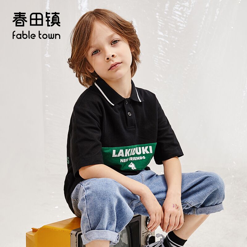 春田镇童装男女童POLO衫 (KvVN1qLAmSe)  39元