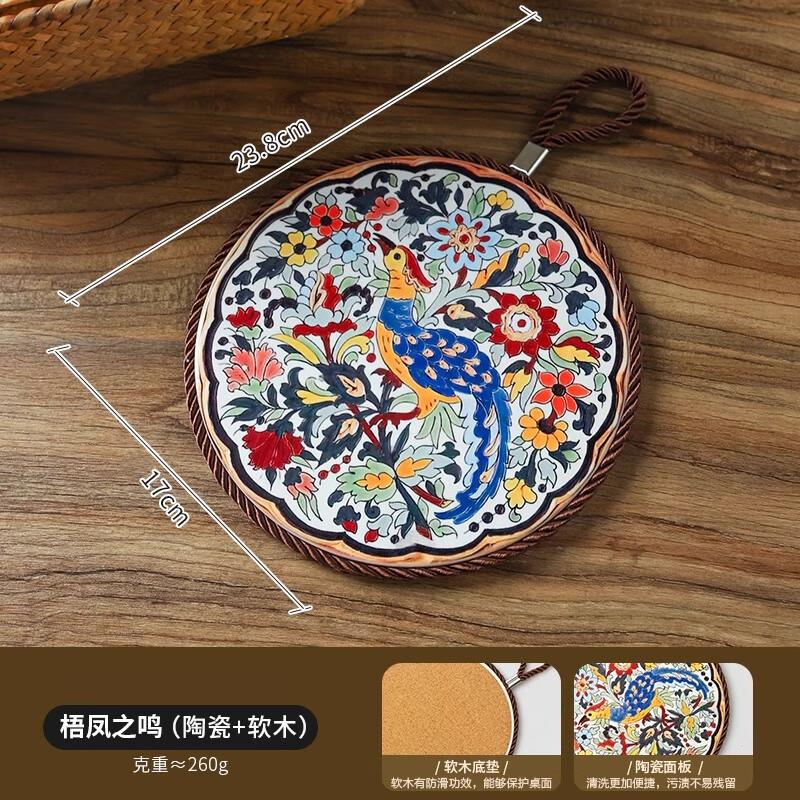 7.9元，复古耐高温砂锅防烫垫