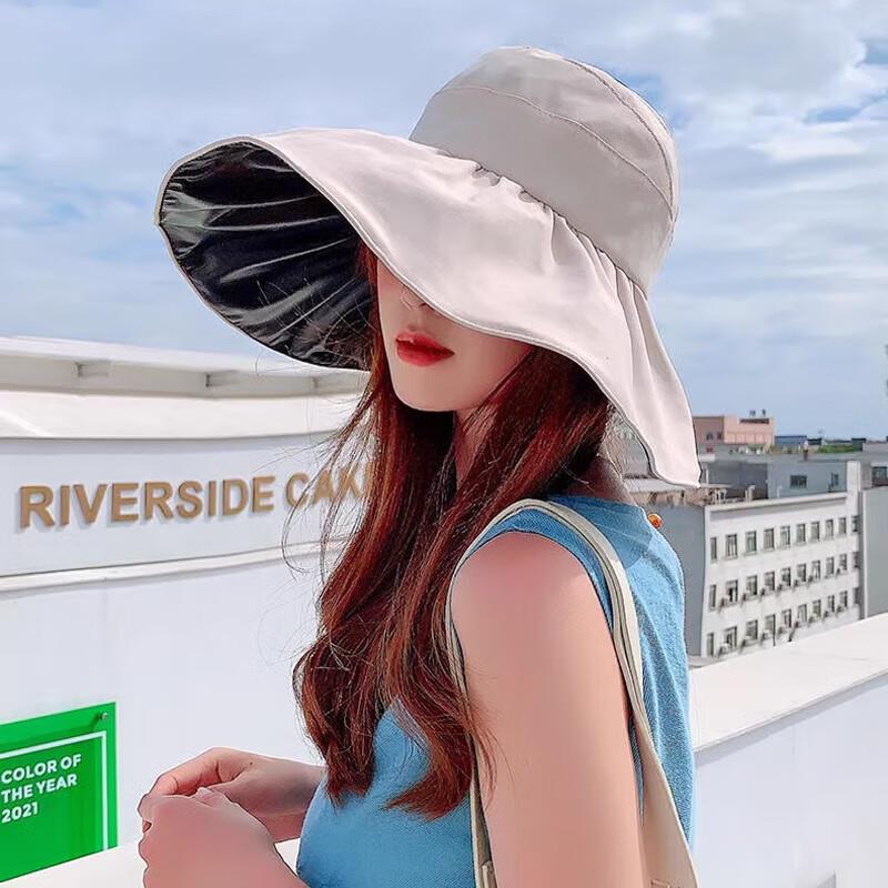 诗莉奥黑胶防晒遮阳帽