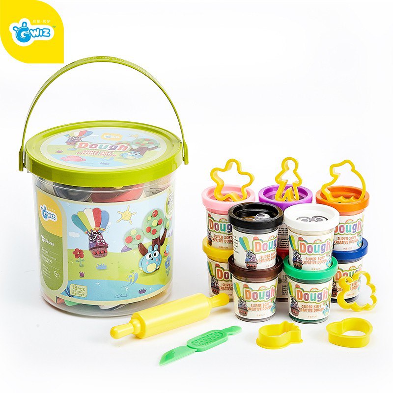 【旗舰店】10色豪华桶装彩泥【附8个模具】 39