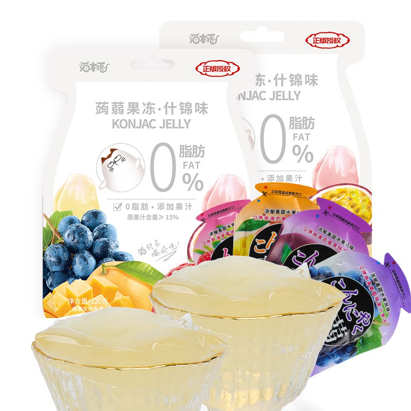 10件 拍10件19.9元猫村长什锦蒟蒻果冻120g*10袋(FJ6q2KSZeTX)/