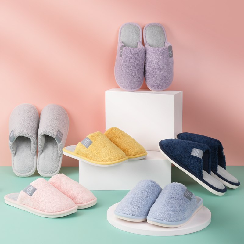 9.9元【天猫超市包邮】虾选秋冬情侣保暖防滑棉拖鞋(WXZyXJMmtl4)/