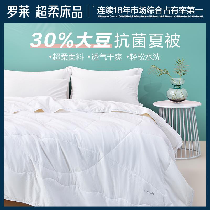 19.9罗莱家纺被子夏凉被大豆纤维幼儿园入学空调被薄被芯/ CZ0001 /)kEnrdE4HjDf)//