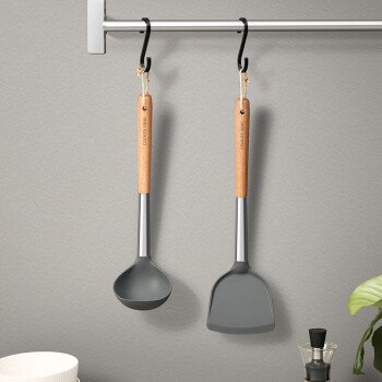 炊大皇不粘锅硅胶铲汤勺两件套