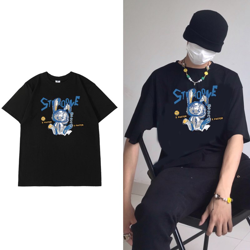 3件  任选3件到手39.9元韩版宽松ins百搭情侣T恤(IH4mX4QDFYs)/