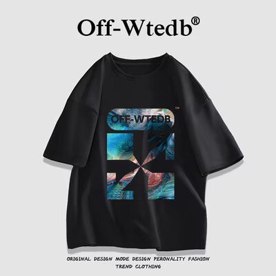 0点开始 39.9💵【OFF-WTEDB联名款】情侣圆领纯棉重磅欧美风T恤)BVCodLqhgvo)/ CZ11//