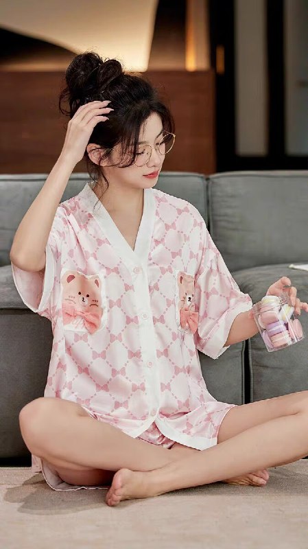 0点29.9元 名夫服饰旗舰店名夫抗菌高级感丝绸家居服)j4OxdMijleg)/ CZ11//冰冰凉凉的 上身真的很舒服5A级抗菌+除螨 穿着更放心休闲可外套版型 20多款可选