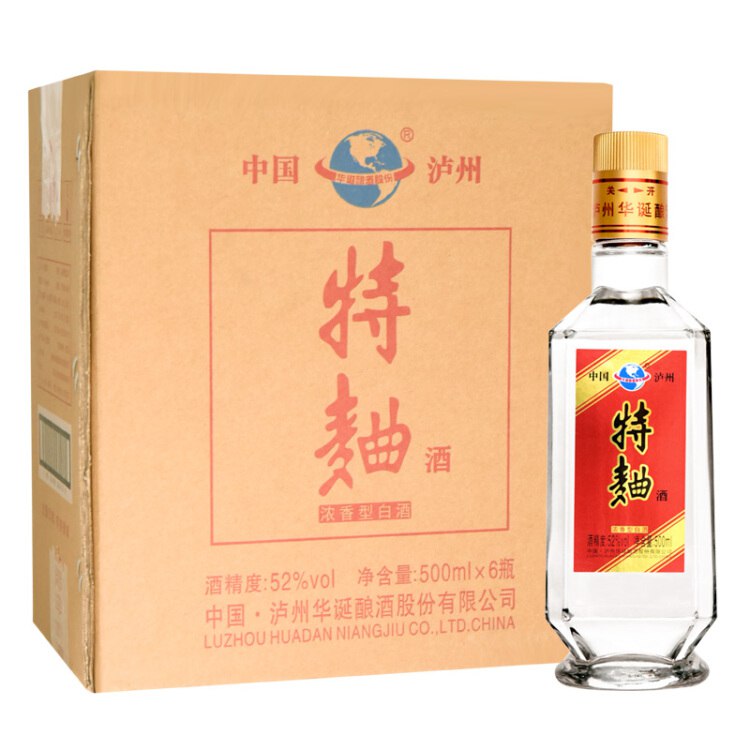 泸州M - 华诞 特曲 浓香型白酒 52度 500ml*6 239元  3件到手单价仅需133,合计399(原价合计:717)实际6件 
