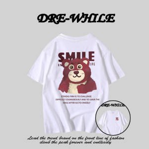 0点 拍2件  49.9💵【DREWHILE旗舰】潮牌纯棉短袖t恤*2件)MJnRdKZZnHG)/ CZ11//简洁下摆，个性印花，搭配运动裤休闲裤，工装裤，百搭款式~---全品券 d.618day.com/618