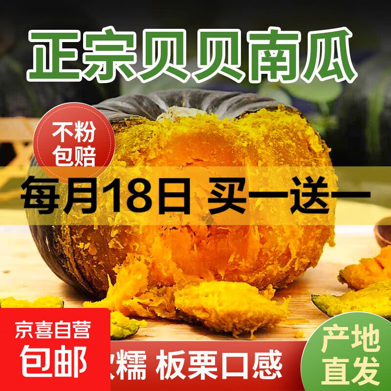 贝贝南瓜 净重10斤（含赠）