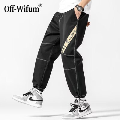 0点开始 49.9元【OFF-WIFUM】春秋款宽松潮牌抽绳运动裤)MmUydPuaoIE)/ CZ11//百搭款 常规厚度 四季都能穿
