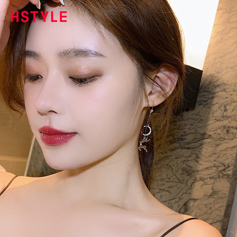 韩都衣舍 小鹿气质耳坠  