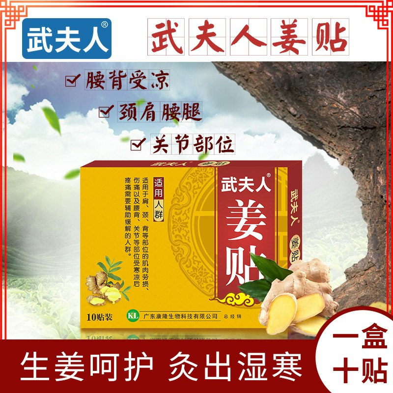 9.9元 武夫人旗舰店颈肩腰腿艾灸热敷生姜贴10贴(O23CcgLxwDp)/