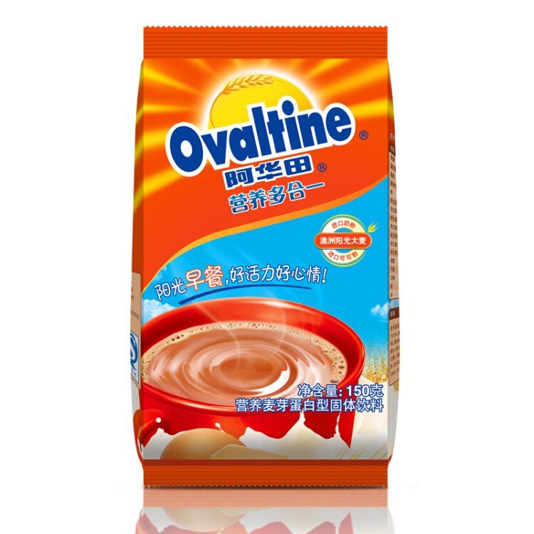 阿华田Ovaltine可可粉 营养早餐代餐 奶茶饮 蛋白型固体饮料150g