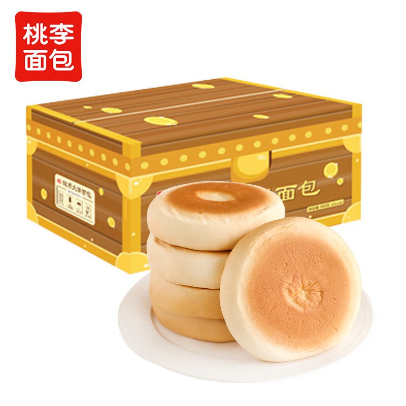 桃李钱币大饼主食烧饼豆沙馅10袋850g3首单【4.92】