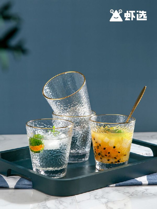 0点后下单 先领券8.9元虾选锤纹玻璃杯350ml*2只(taQWXl3ryoR)/