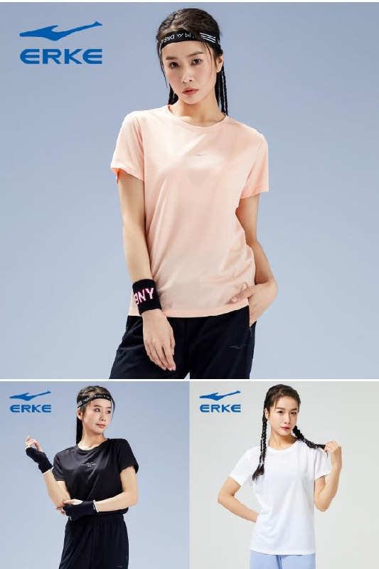 44元 凑单32元 鸿星尔克夏季新款女休闲速干训练短袖T(XO302nQSM3F)/