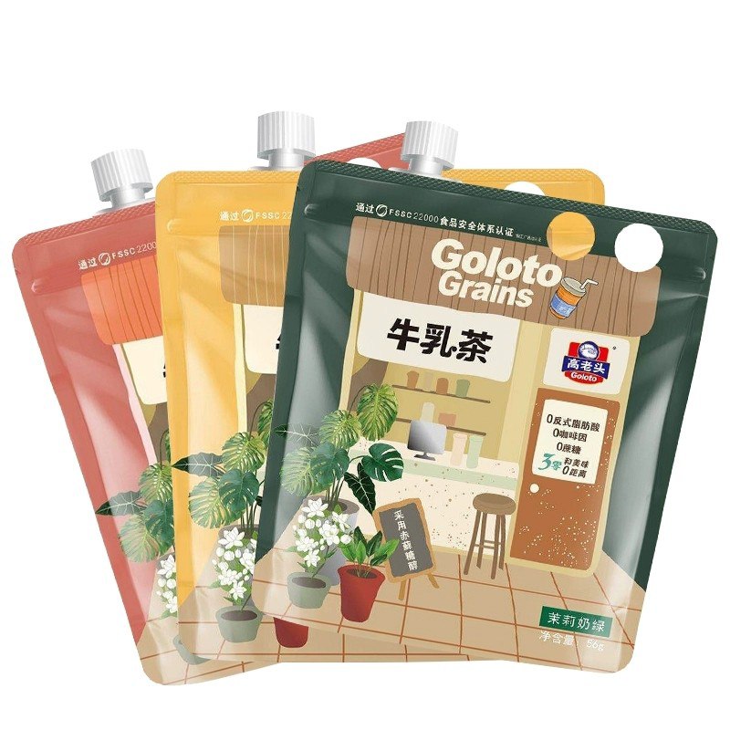 高老头爆摇牛乳茶3种口味混合装56g*6袋某东38.9可2件五折