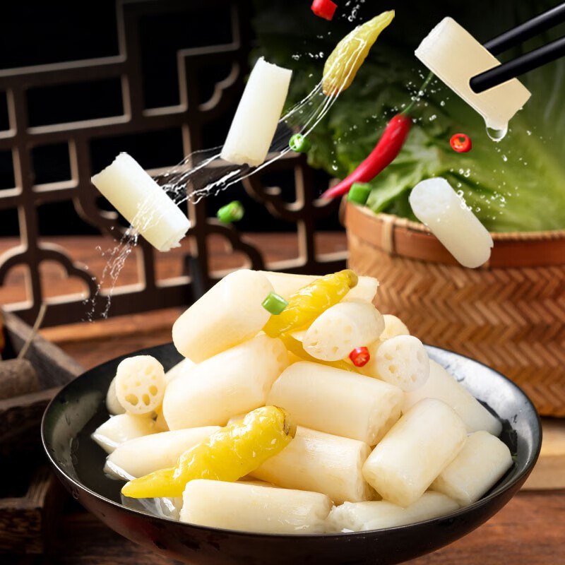 9元 洪湖农家 泡椒藕带 400g*2包