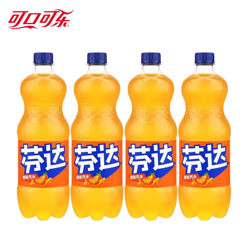 APP首页9.9包邮频道领15-6卷9.9元 芬达 橙味汽水 1L*4瓶