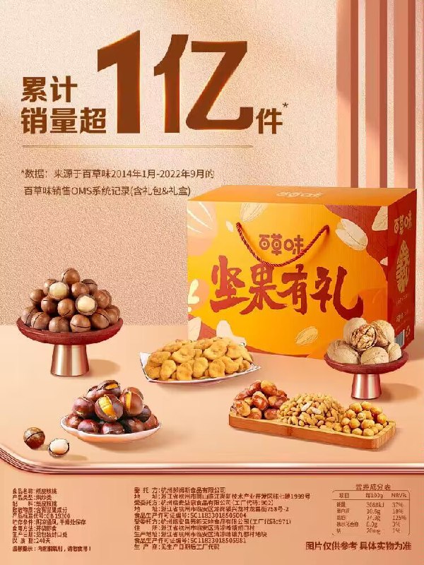 34💵【大牌百草味】每日坚果零食礼盒1248g装)AEEaW4ZAsN2)/ CZ1111/七款爆款零食 一次购置齐全一家人一起享用 送礼也有面