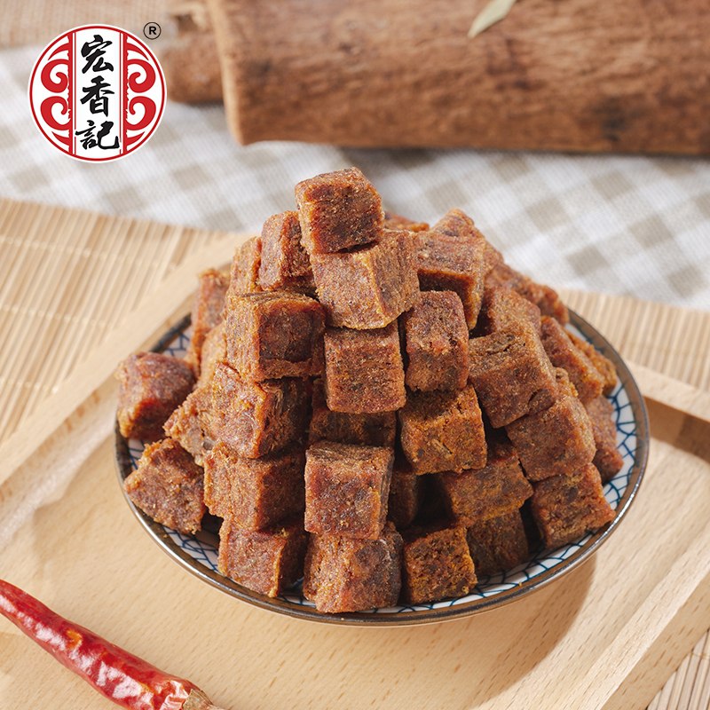 3件19.7元 宏香记旗舰店宏香记五香辣猪肉粒120g*3袋(QQpBXTA4Pdi)/