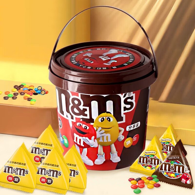 M&M'S 巧克力豆9袋/桶