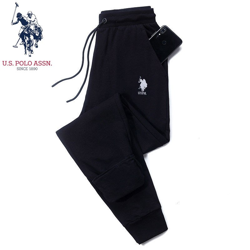 USPOLOASSN卫裤男秋冬青少年裤子男收口长裤宽松韩版修身休闲裤男，78.99元