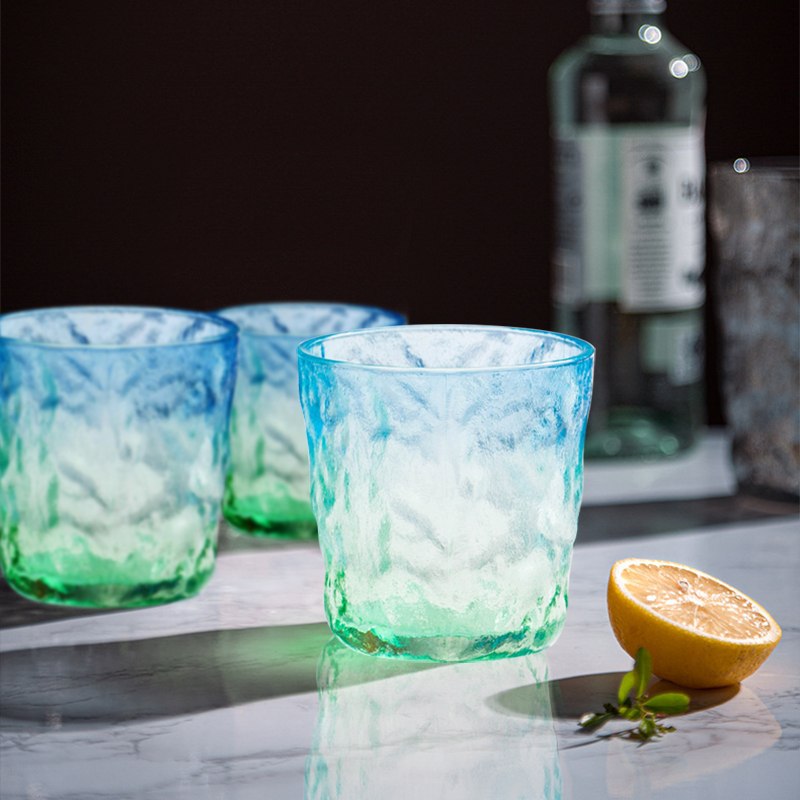 0点后下单 先领券 9.9元虾选渐变彩冰川纹玻璃杯2支(fsspXOYQrKm)/