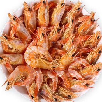 【京东】舟山特产 即食虾干 中号虾约40-50只